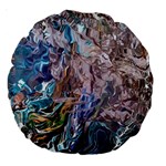 Abstract blend V Large 18  Premium Round Cushions