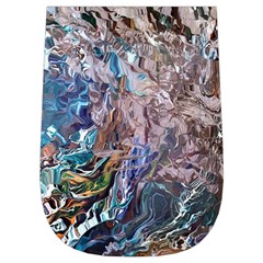 Abstract blend V Wristlet Pouch Bag (Small) from ArtsNow.com Left Side