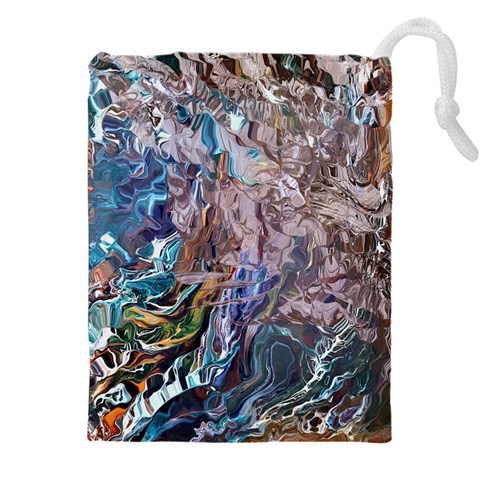 Abstract blend V Drawstring Pouch (5XL) from ArtsNow.com Front