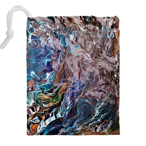 Abstract blend V Drawstring Pouch (5XL) from ArtsNow.com Back