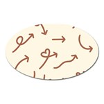 Abstract Arrow Sign Love Aesthetic Oval Magnet
