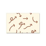 Abstract Arrow Sign Love Aesthetic Sticker Rectangular (100 pack)
