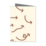 Abstract Arrow Sign Love Aesthetic Mini Greeting Cards (Pkg of 8)