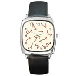 Abstract Arrow Sign Love Aesthetic Square Metal Watch
