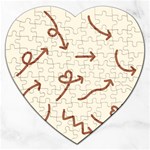 Abstract Arrow Sign Love Aesthetic Jigsaw Puzzle (Heart)