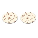 Abstract Arrow Sign Love Aesthetic Cufflinks (Oval)
