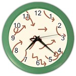 Abstract Arrow Sign Love Aesthetic Color Wall Clock