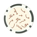 Abstract Arrow Sign Love Aesthetic Poker Chip Card Guard