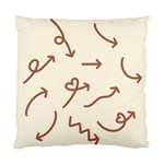 Abstract Arrow Sign Love Aesthetic Standard Cushion Case (Two Sides)