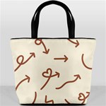 Abstract Arrow Sign Love Aesthetic Bucket Bag