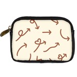 Abstract Arrow Sign Love Aesthetic Digital Camera Leather Case
