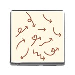 Abstract Arrow Sign Love Aesthetic Memory Card Reader (Square 5 Slot)