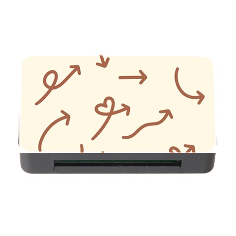 Abstract Arrow Sign Love Aesthetic Memory Card Reader with CF from ArtsNow.com Front