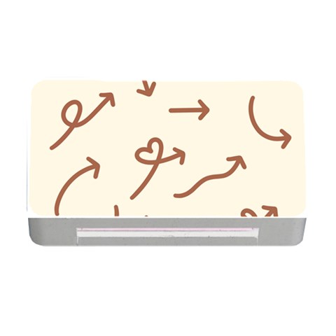 Abstract Arrow Sign Love Aesthetic Memory Card Reader with CF from ArtsNow.com Front