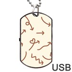 Abstract Arrow Sign Love Aesthetic Dog Tag USB Flash (Two Sides)