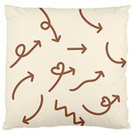 Abstract Arrow Sign Love Aesthetic Large Cushion Case (One Side)