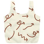 Abstract Arrow Sign Love Aesthetic Full Print Recycle Bag (XL)