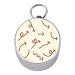 Abstract Arrow Sign Love Aesthetic Mini Silver Compasses