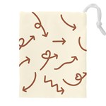 Abstract Arrow Sign Love Aesthetic Drawstring Pouch (4XL)