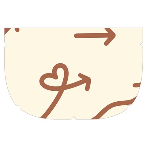 Abstract Arrow Sign Love Aesthetic Make Up Case (Small) from ArtsNow.com Side Left