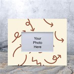 Abstract Arrow Sign Love Aesthetic White Tabletop Photo Frame 4 x6 