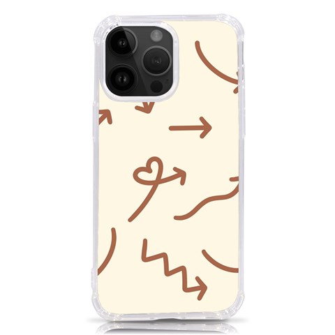 Abstract Arrow Sign Love Aesthetic iPhone 14 Pro Max TPU UV Print Case from ArtsNow.com Front