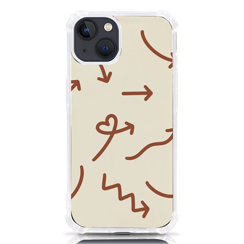 Abstract Arrow Sign Love Aesthetic iPhone 13 TPU UV Print Case from ArtsNow.com Front