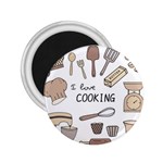 I Love Cooking Baking Utensils Knife 2.25  Magnets