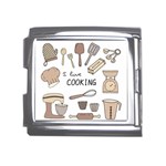 I Love Cooking Baking Utensils Knife Mega Link Italian Charm (18mm)