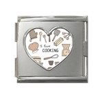 I Love Cooking Baking Utensils Knife Mega Link Heart Italian Charm (18mm)