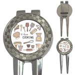 I Love Cooking Baking Utensils Knife 3-in-1 Golf Divots