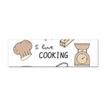I Love Cooking Baking Utensils Knife Sticker (Bumper)