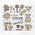 I Love Cooking Baking Utensils Knife Rectangular Jigsaw Puzzl