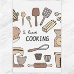 I Love Cooking Baking Utensils Knife Canvas 24  x 36 