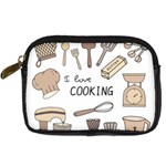 I Love Cooking Baking Utensils Knife Digital Camera Leather Case