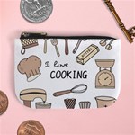 I Love Cooking Baking Utensils Knife Mini Coin Purse
