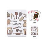 I Love Cooking Baking Utensils Knife Playing Cards Single Design (Mini)