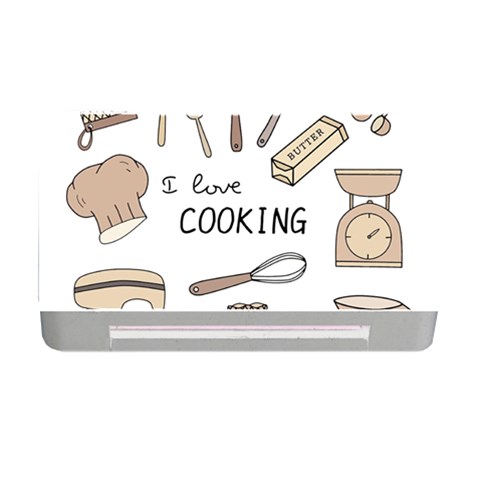 I Love Cooking Baking Utensils Knife Memory Card Reader with CF from ArtsNow.com Front