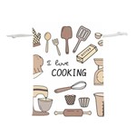 I Love Cooking Baking Utensils Knife Lightweight Drawstring Pouch (M)