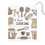 I Love Cooking Baking Utensils Knife Drawstring Pouch (5XL)