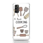 I Love Cooking Baking Utensils Knife Samsung Galaxy S20 6.2 Inch TPU UV Case
