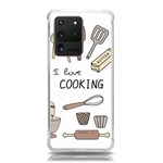 I Love Cooking Baking Utensils Knife Samsung Galaxy S20 Ultra 6.9 Inch TPU UV Case