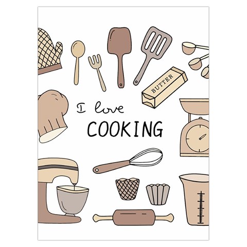 I Love Cooking Baking Utensils Knife Playing Cards Single Design (Rectangle) with Custom Box from ArtsNow.com Card