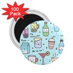 Drinks Cocktails Doodle Coffee 2.25  Magnets (100 pack) 