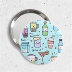 Drinks Cocktails Doodle Coffee 2.25  Handbag Mirrors