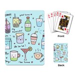 Drinks Cocktails Doodle Coffee Playing Cards Single Design (Rectangle)