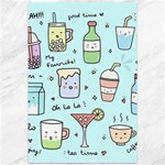 Drinks Cocktails Doodle Coffee Canvas 12  x 18 