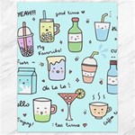 Drinks Cocktails Doodle Coffee Canvas 18  x 24 