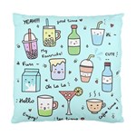 Drinks Cocktails Doodle Coffee Standard Cushion Case (One Side)