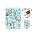 Drinks Cocktails Doodle Coffee Playing Cards Single Design (Mini)